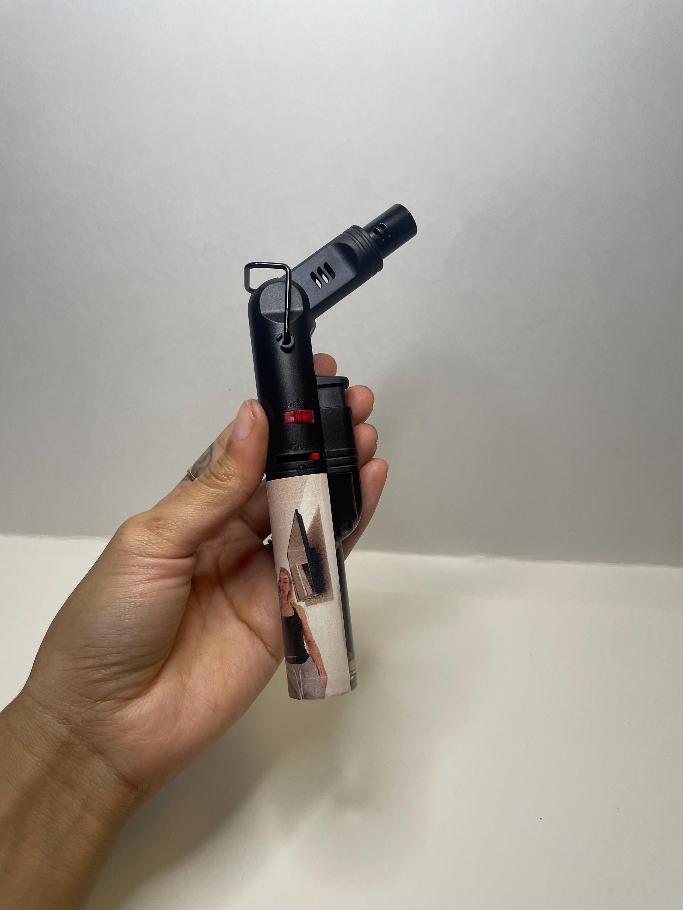 custom photo refillable PIVOT torch custom photo torch