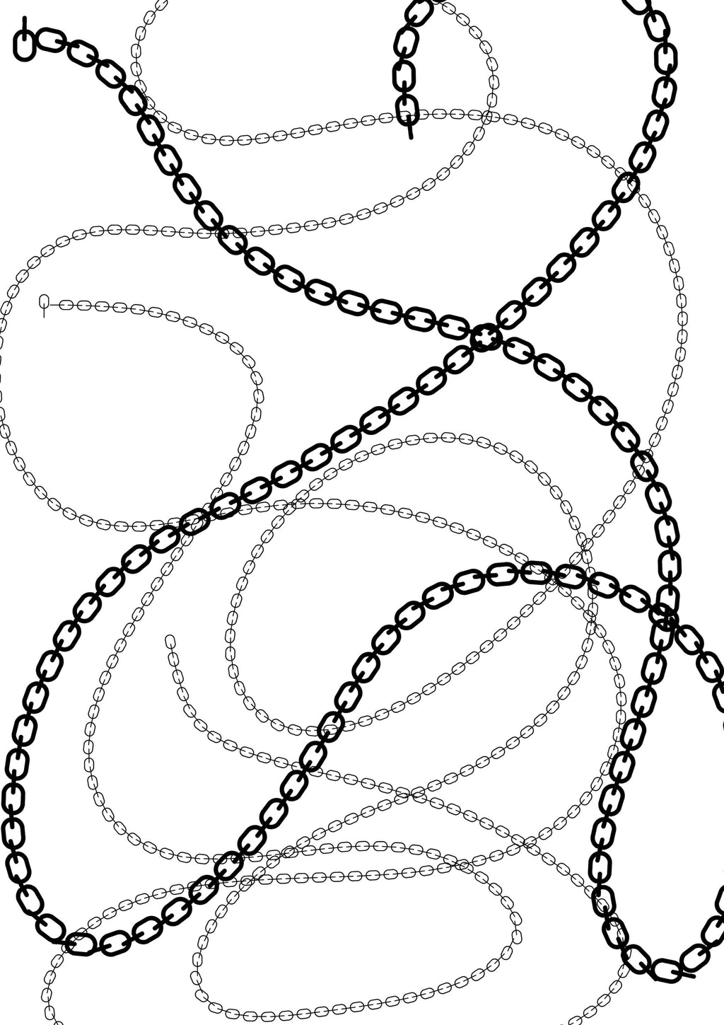 Simple chains instant download procreate stamps procreate brushes