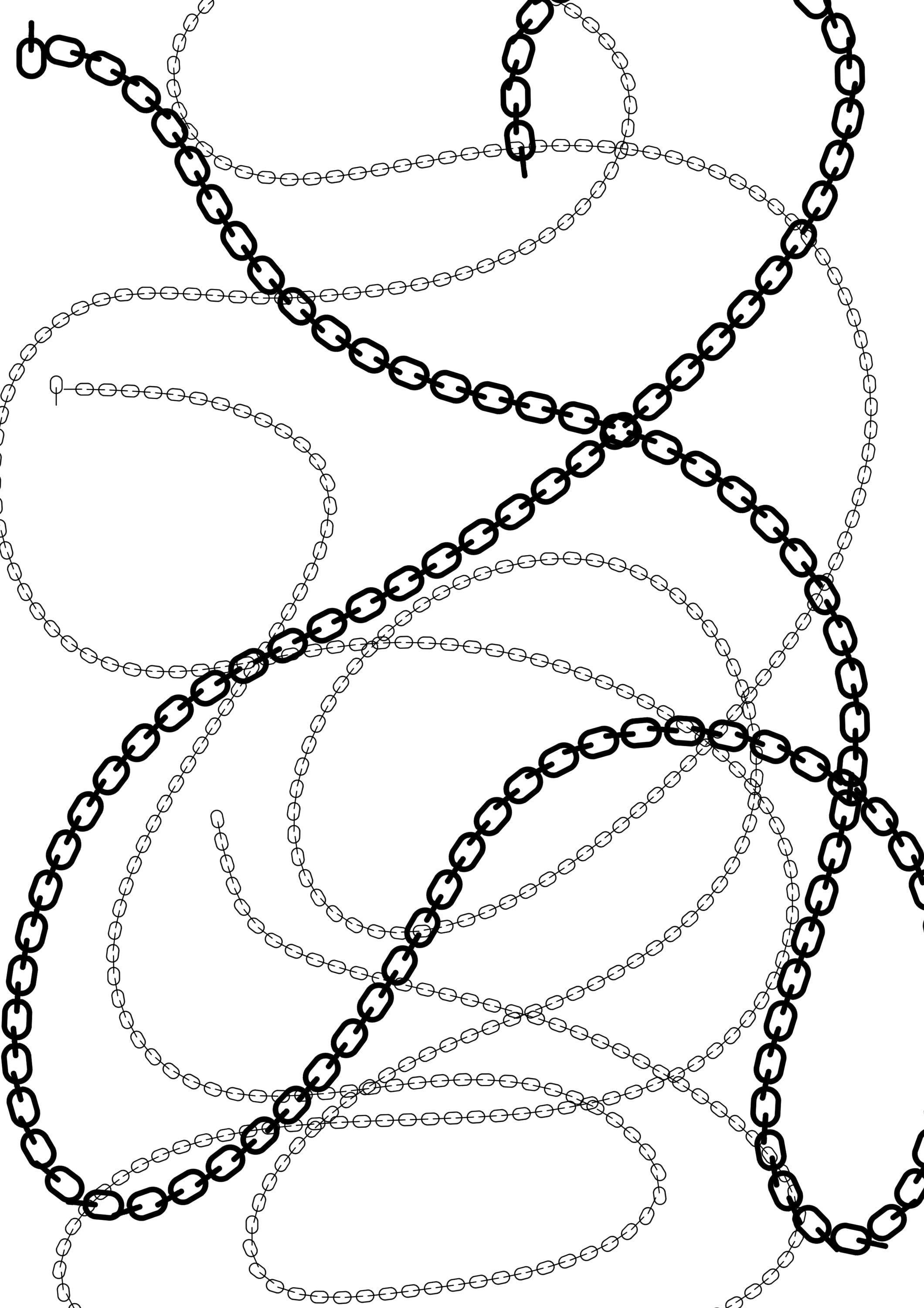 Simple chains instant download procreate stamps procreate brushes