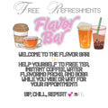 Editable free refreshments sign pink shop sign customer service