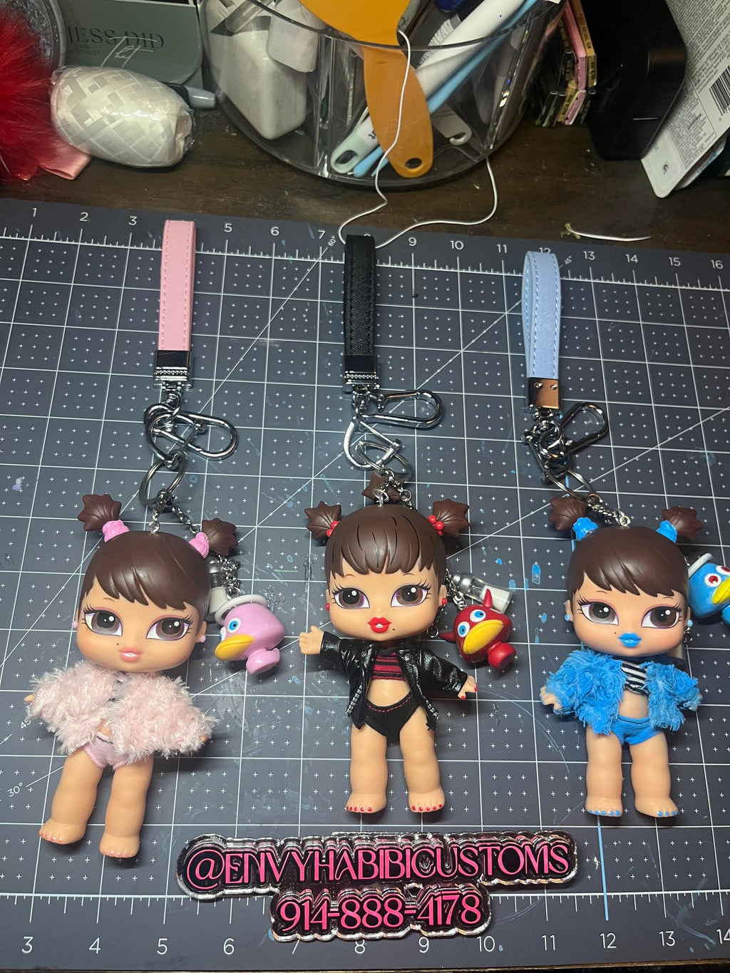 custom bratz baby keychains
