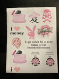 uncut sticker sheet