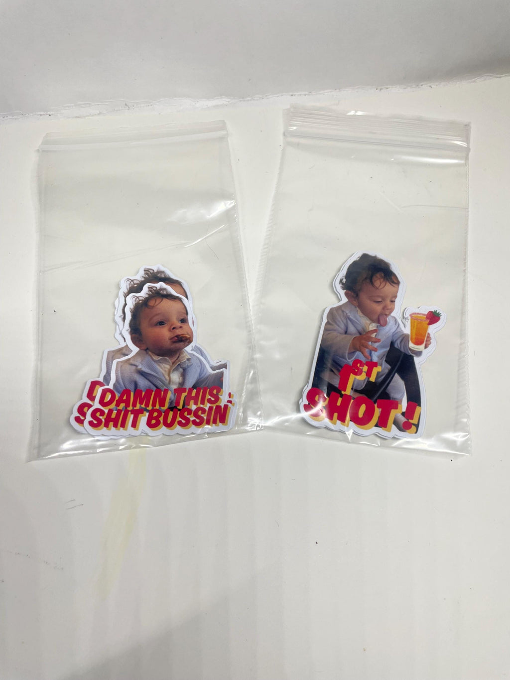 Turn your kid into a meme sticker custom photo die cut stickers