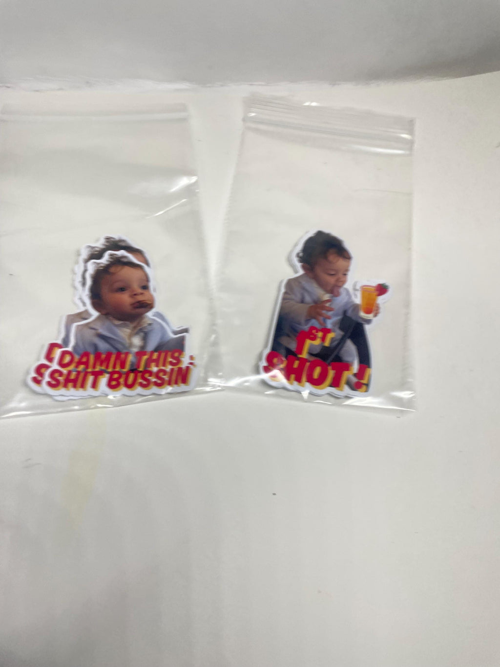 Turn your kid into a meme sticker custom photo die cut stickers