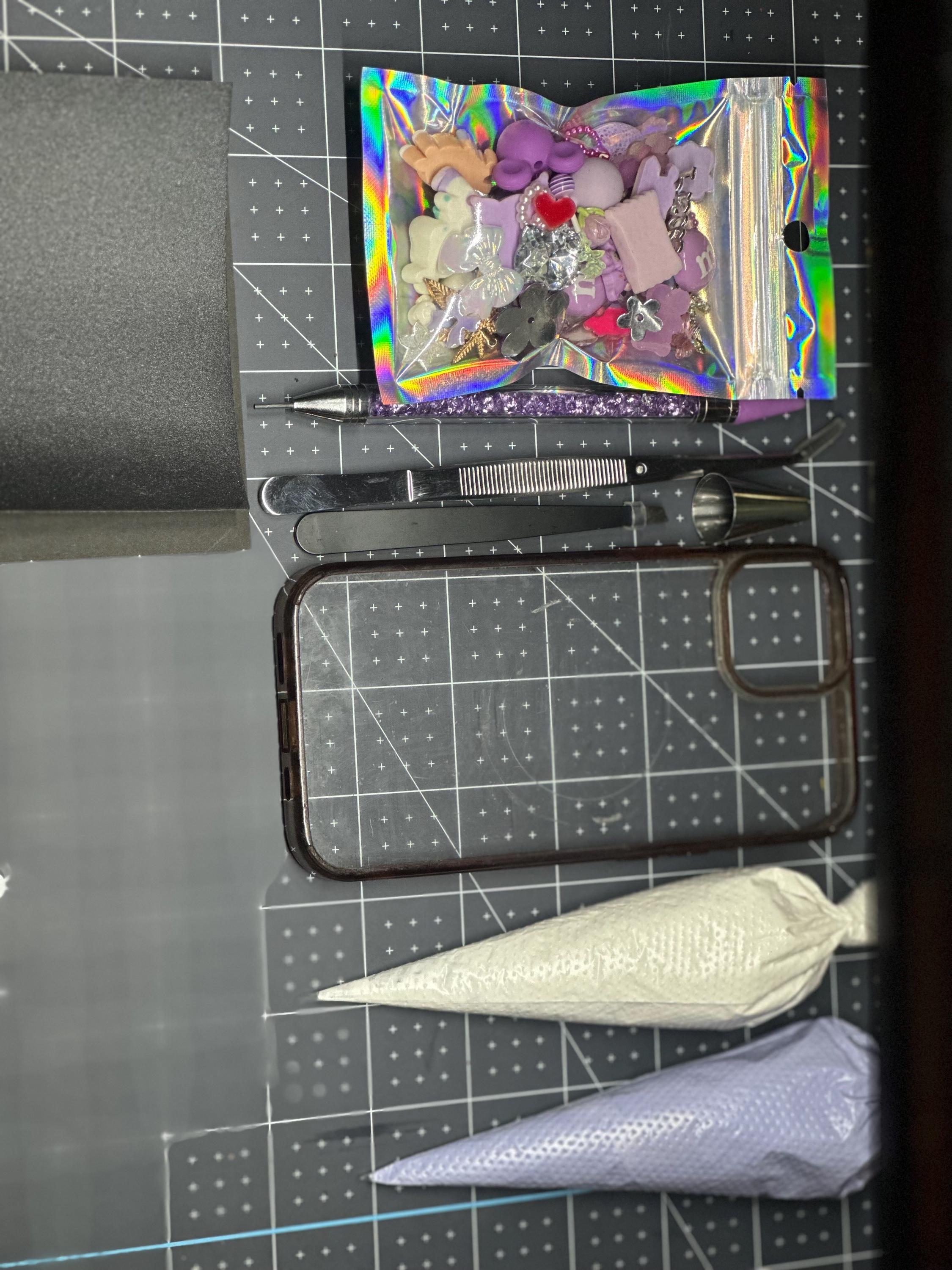 DIY custom decoden handheld heart shaped iPhone KIT