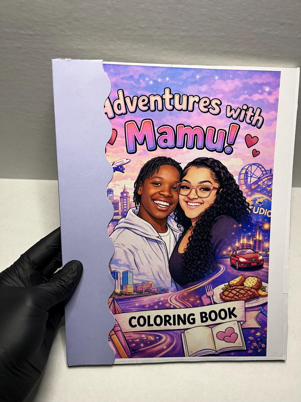 Custom photo coloring books