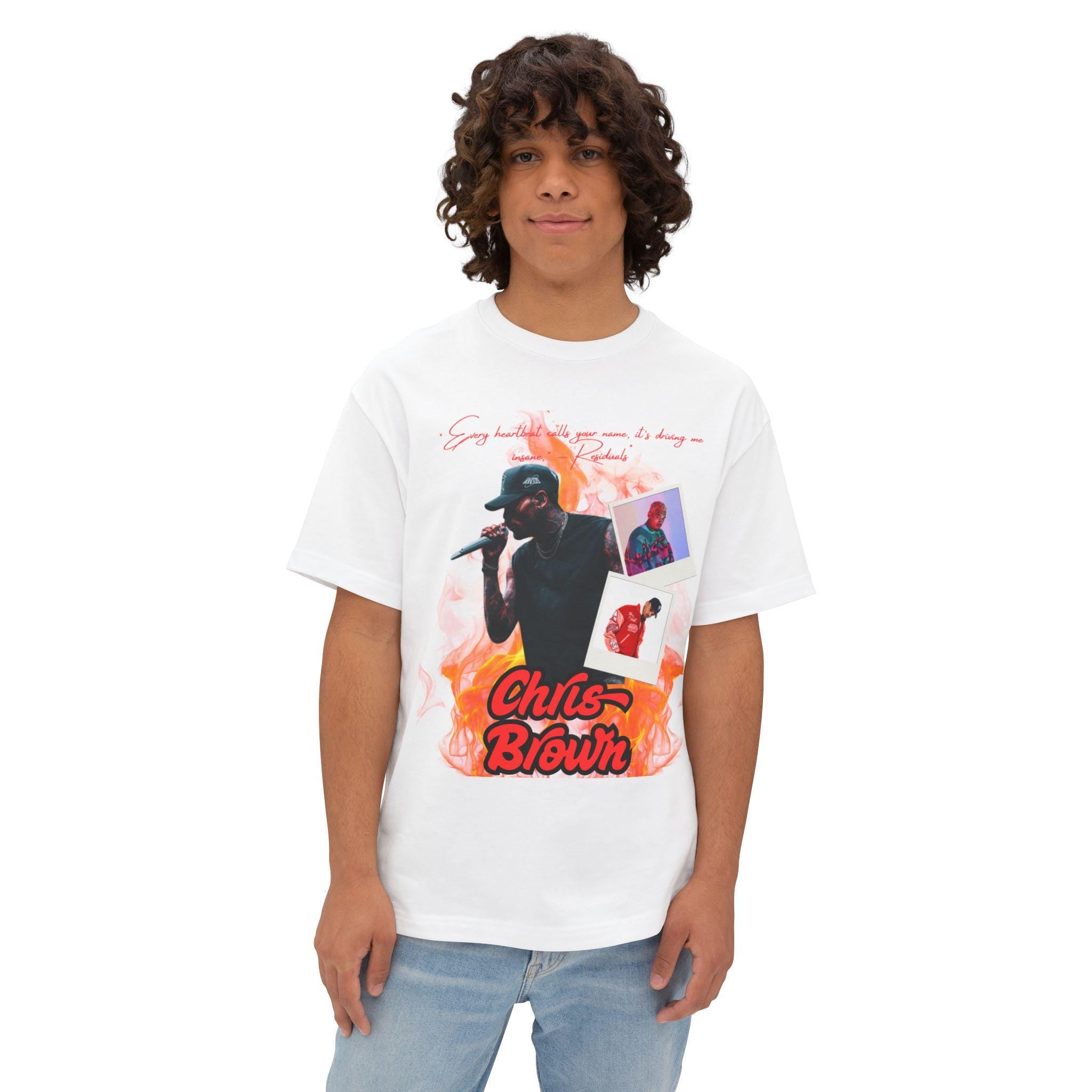 Chris Breezy Unisex Tee, Oversized Box Tee, Music Fan Shirt, Hip Hop Graphic Tee, Rapper T-Shirt