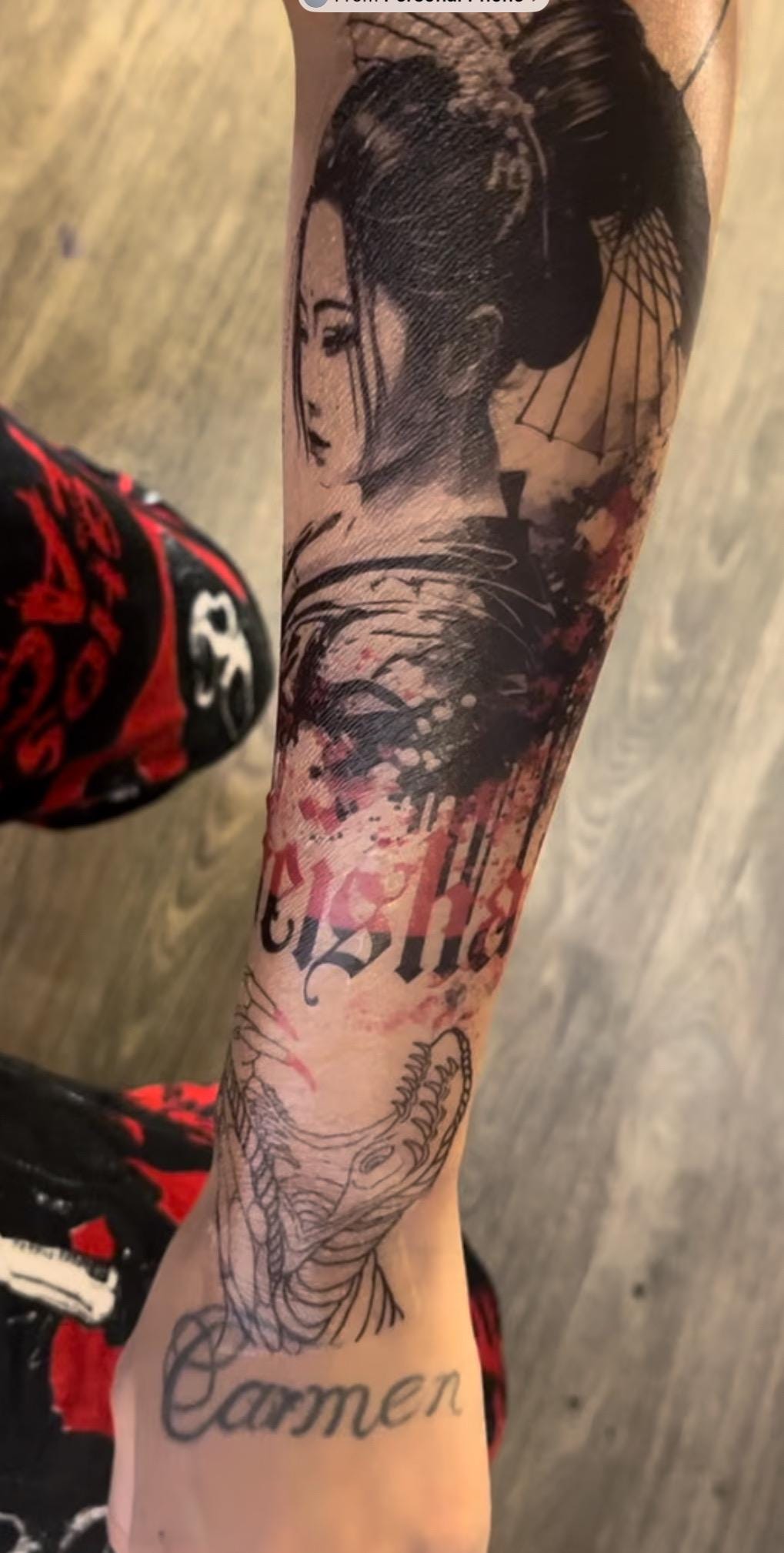 Half Qtr Sleeve Tempoary Tattoo