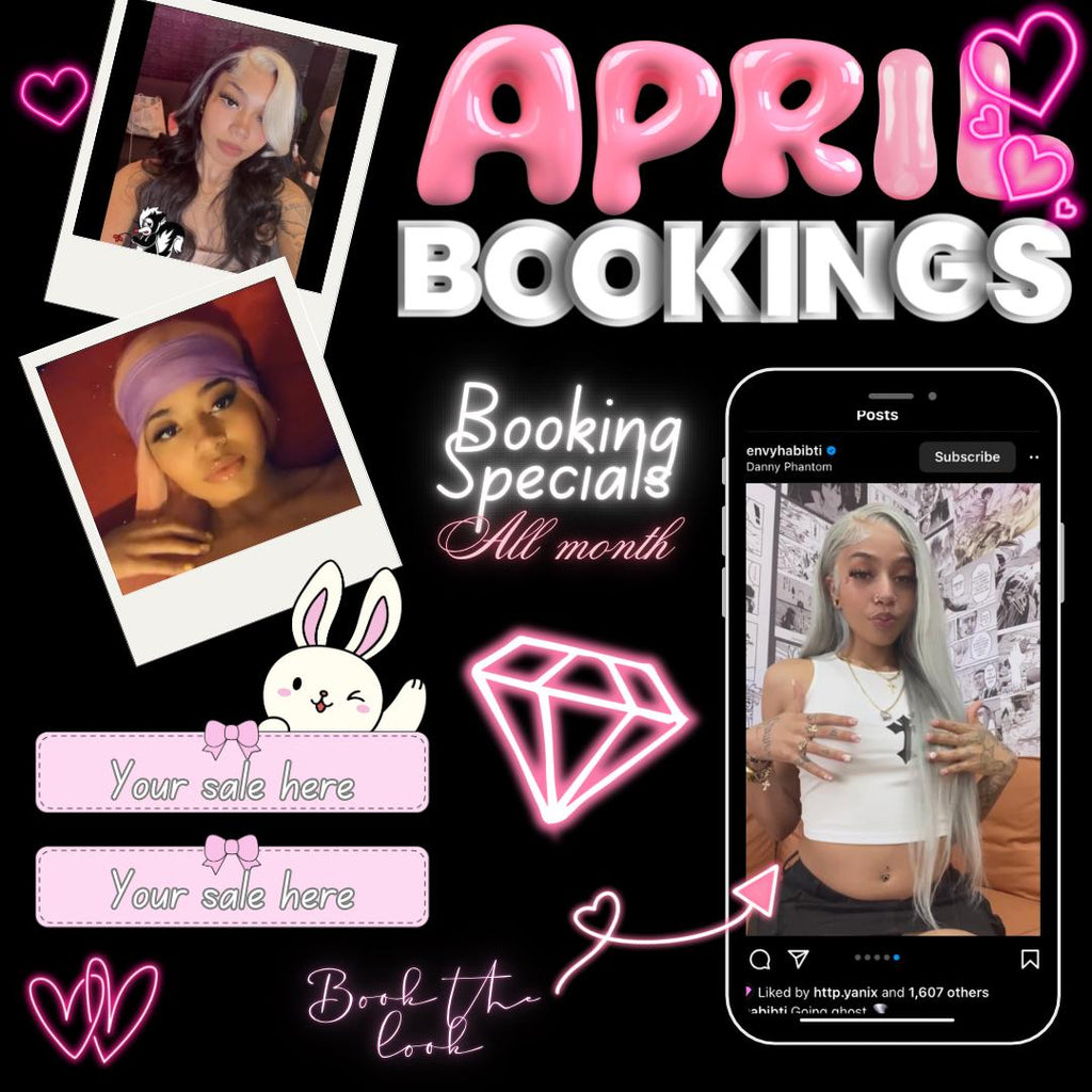 Editable April sale booking flyer April bookings open post