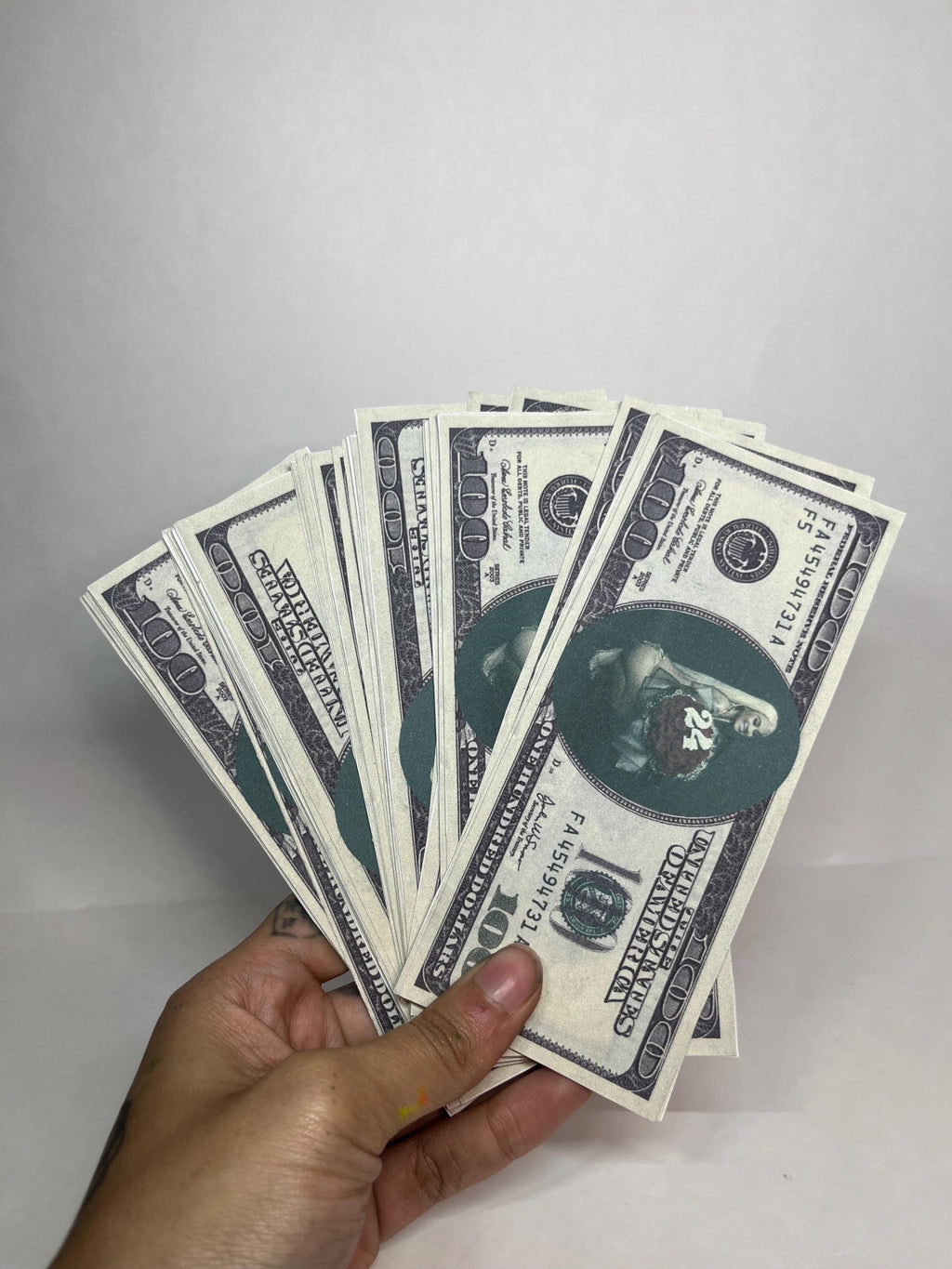 Play Money 100 Bill custom photo money prints