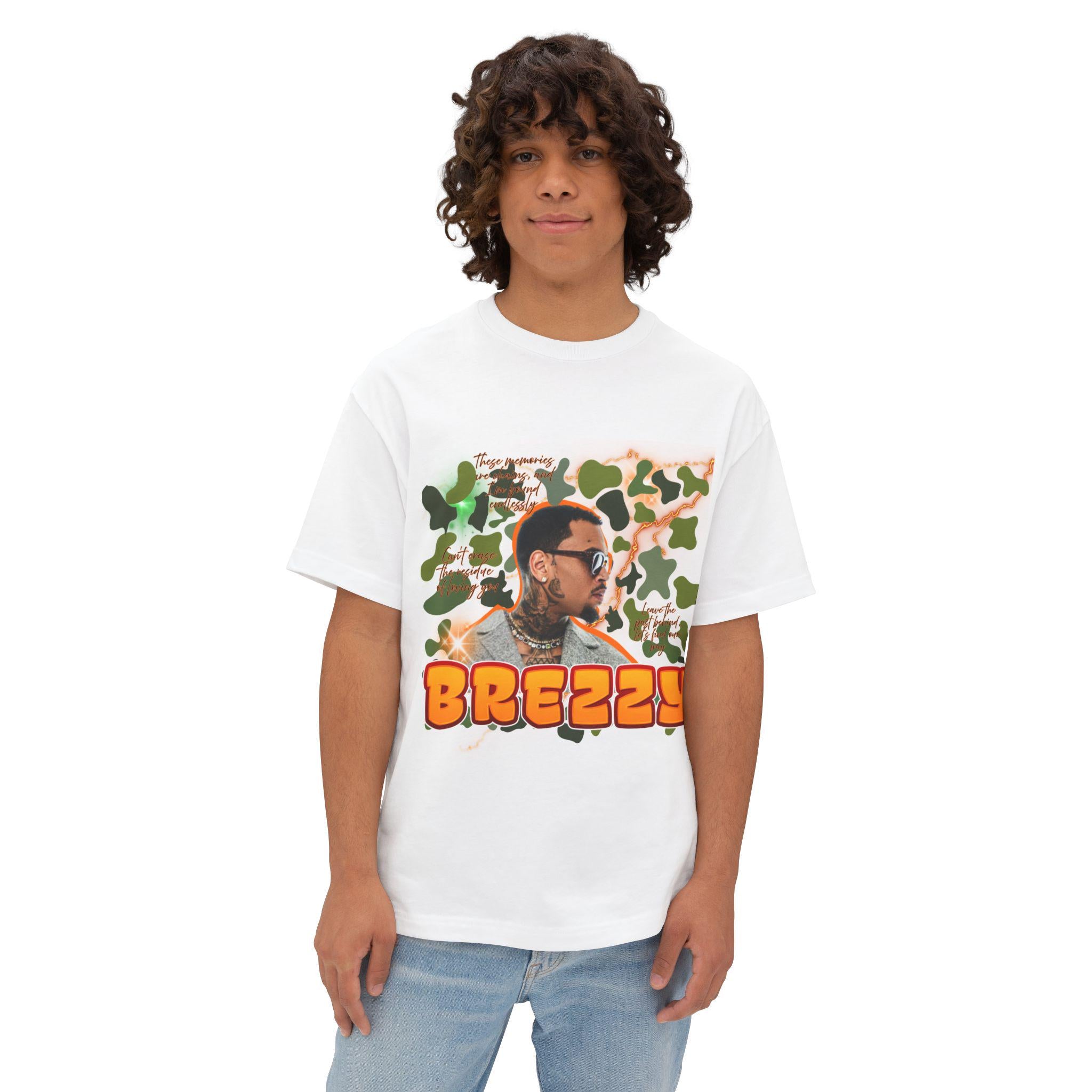 Retro Airbrush Chris Breezy Tee | R&B Music Graphic Shirt | Streetwear Fan T-Shirt