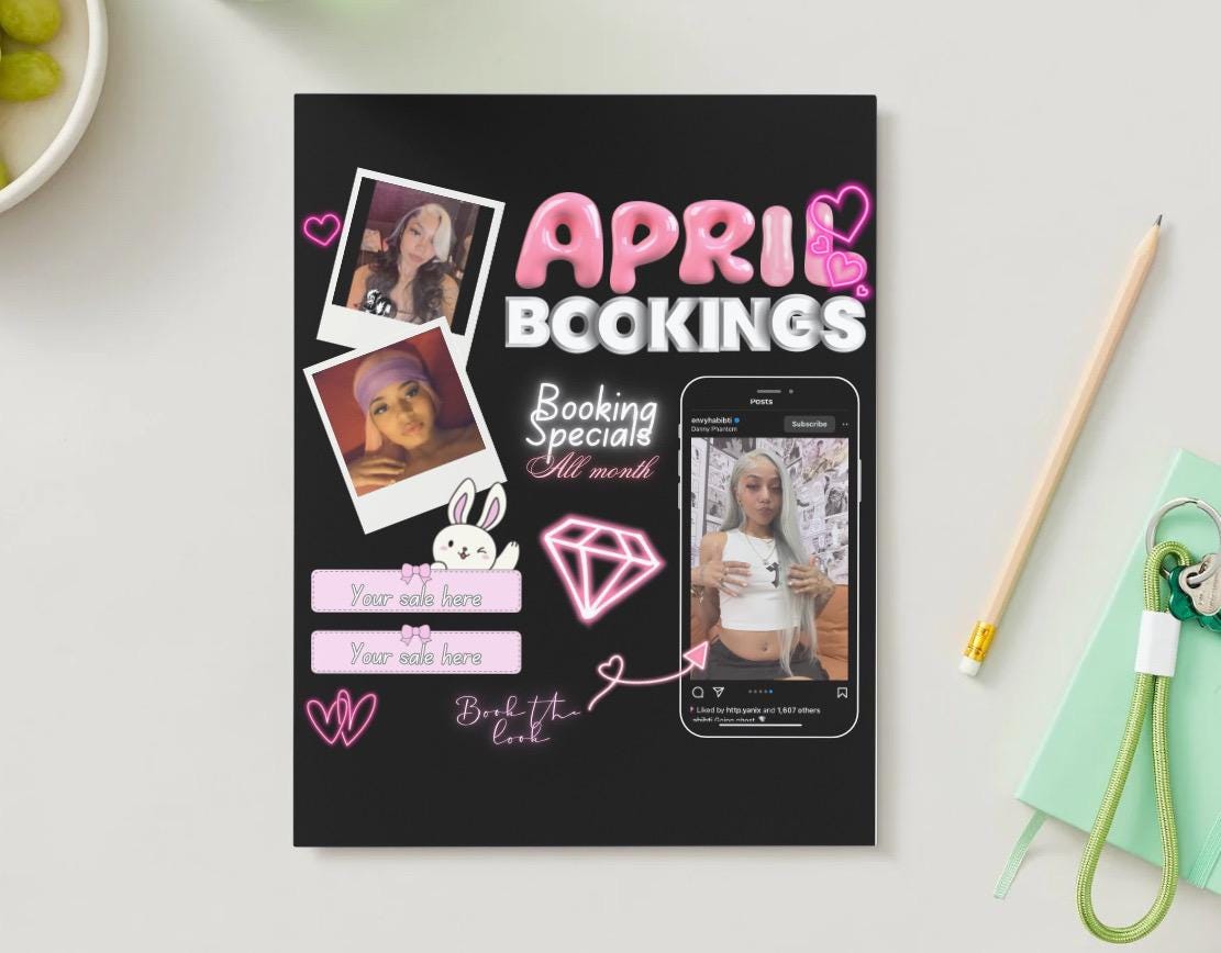 Editable April sale booking flyer April bookings open post