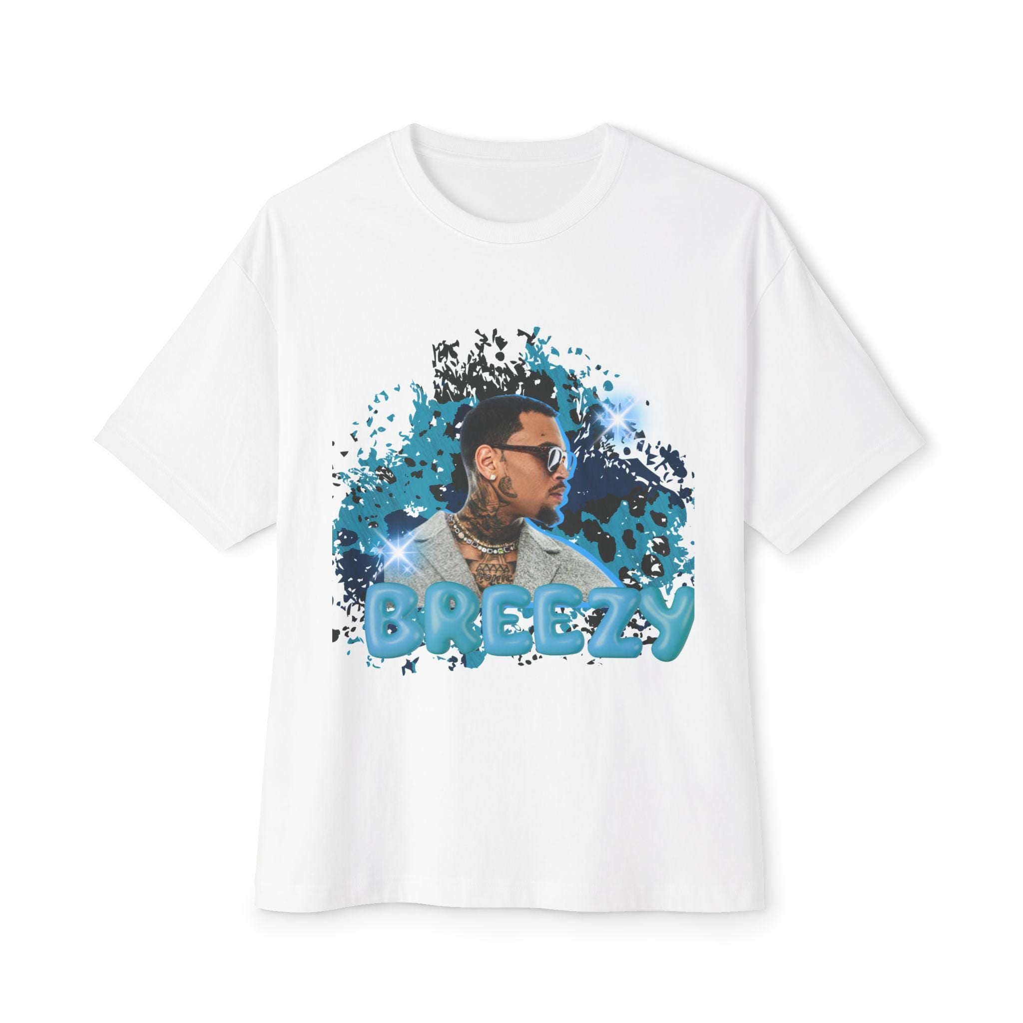 Chris Breezy Unisex Tee, Oversized Box Tee, Music Fan Shirt, Hip Hop Graphic Tee, Rapper T-Shirt