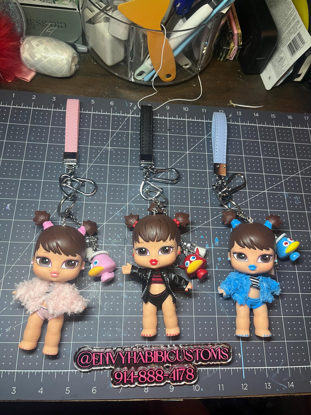 custom bratz baby keychains