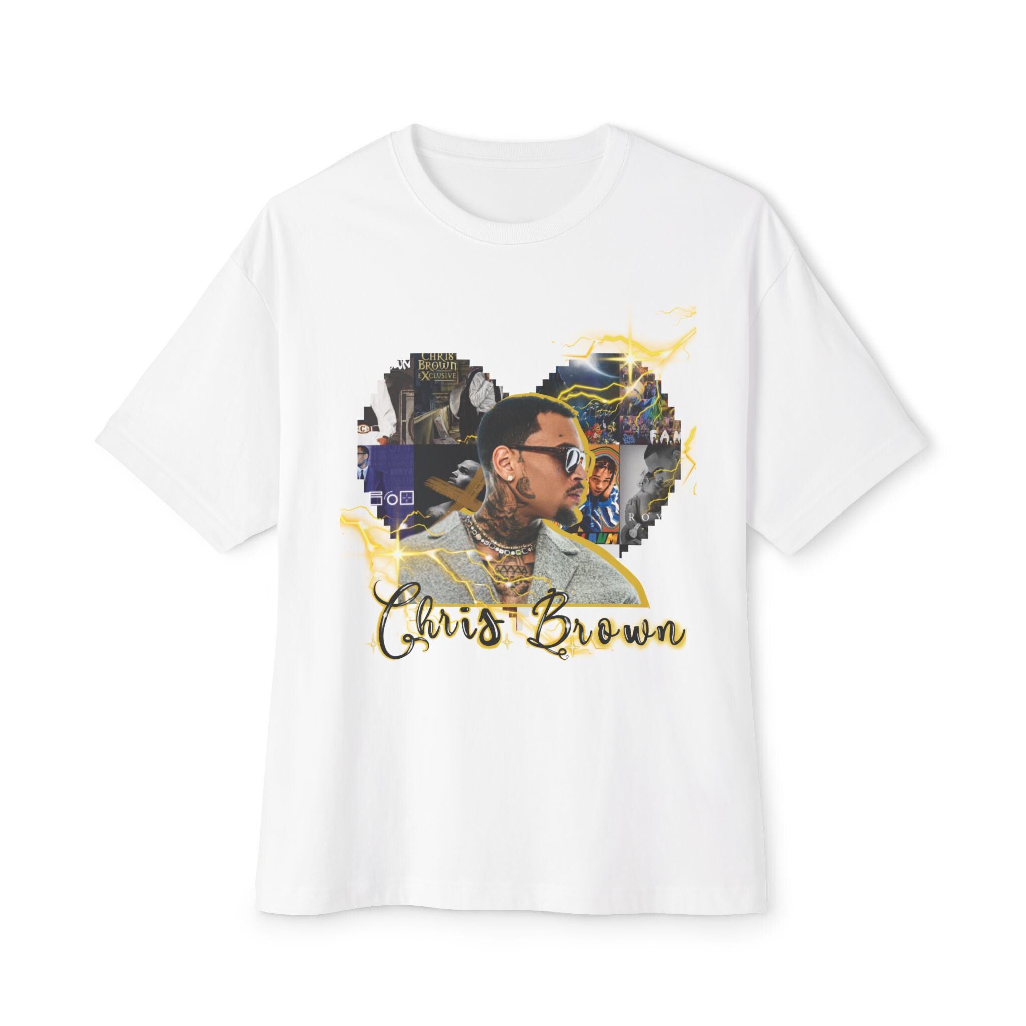 Chris Brown Breezy Unisex Tee, Oversized Box Tee, Music Fan Shirt, Hip Hop Graphic Tee, Rapper T-Shirt