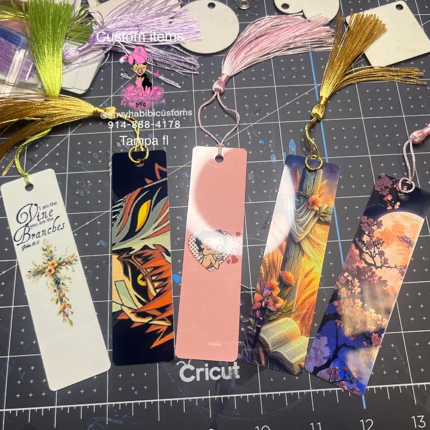 custom metal bookmarks color tassel