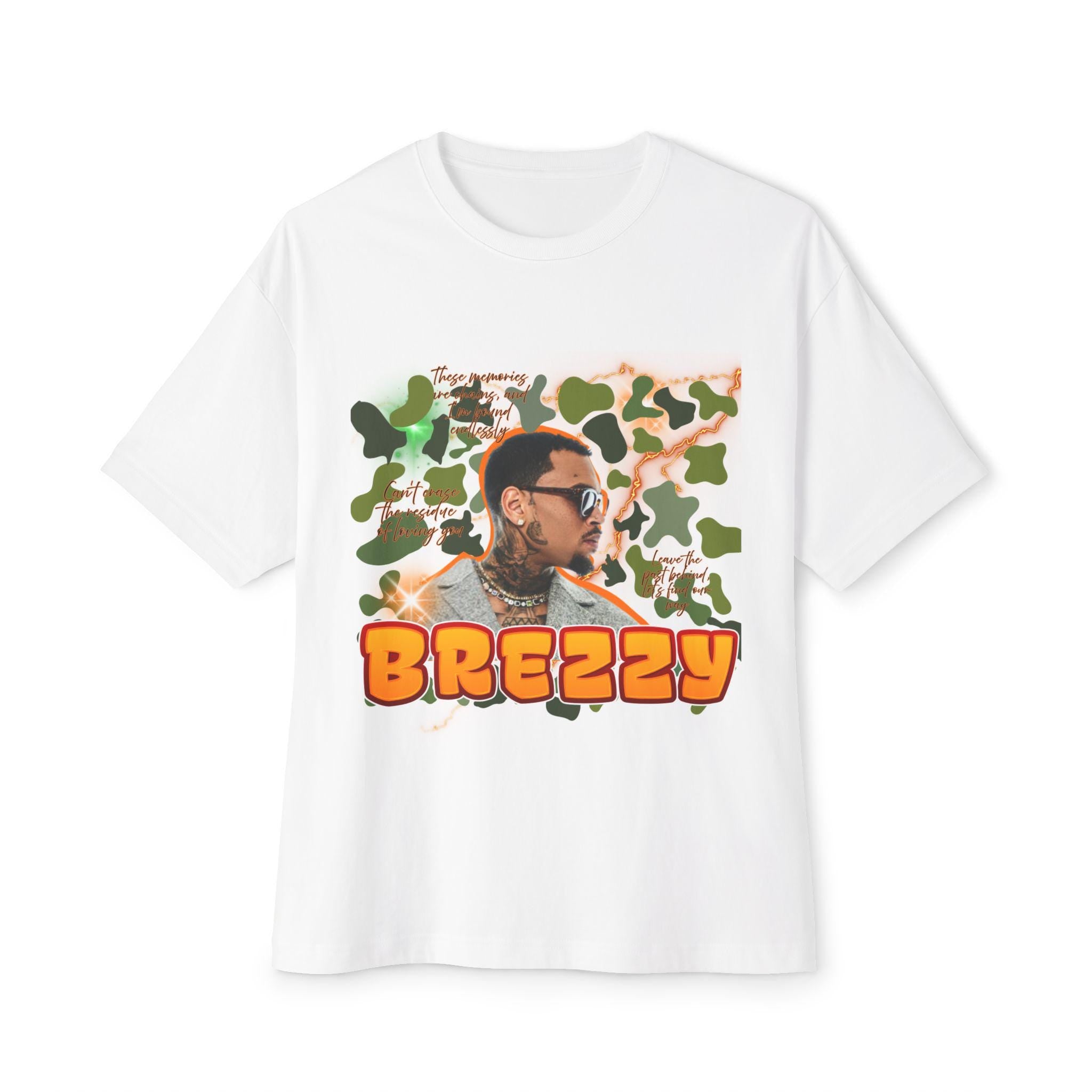 Retro Airbrush Chris Breezy Tee | R&B Music Graphic Shirt | Streetwear Fan T-Shirt