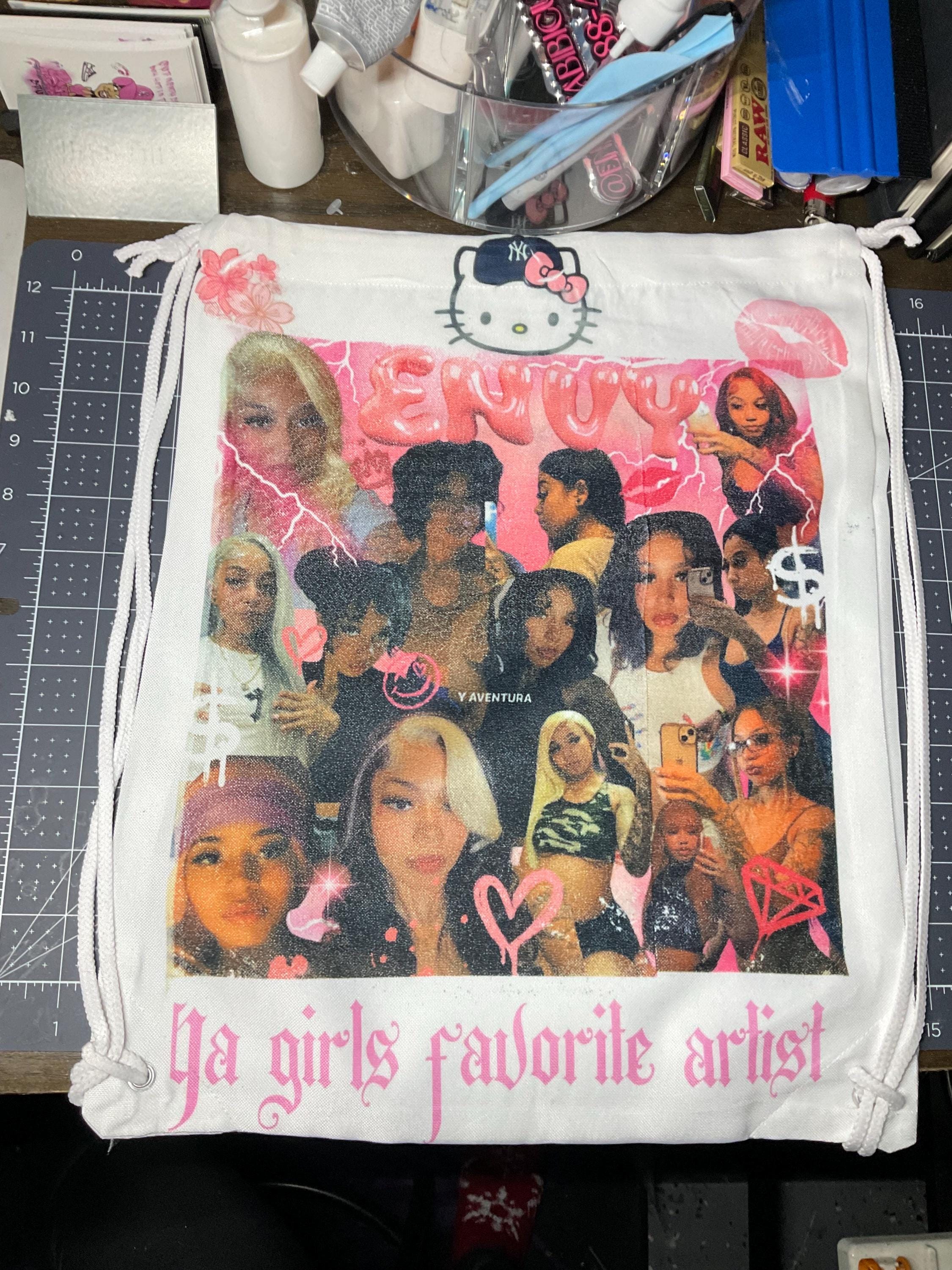 custom photo/design draw string backpack