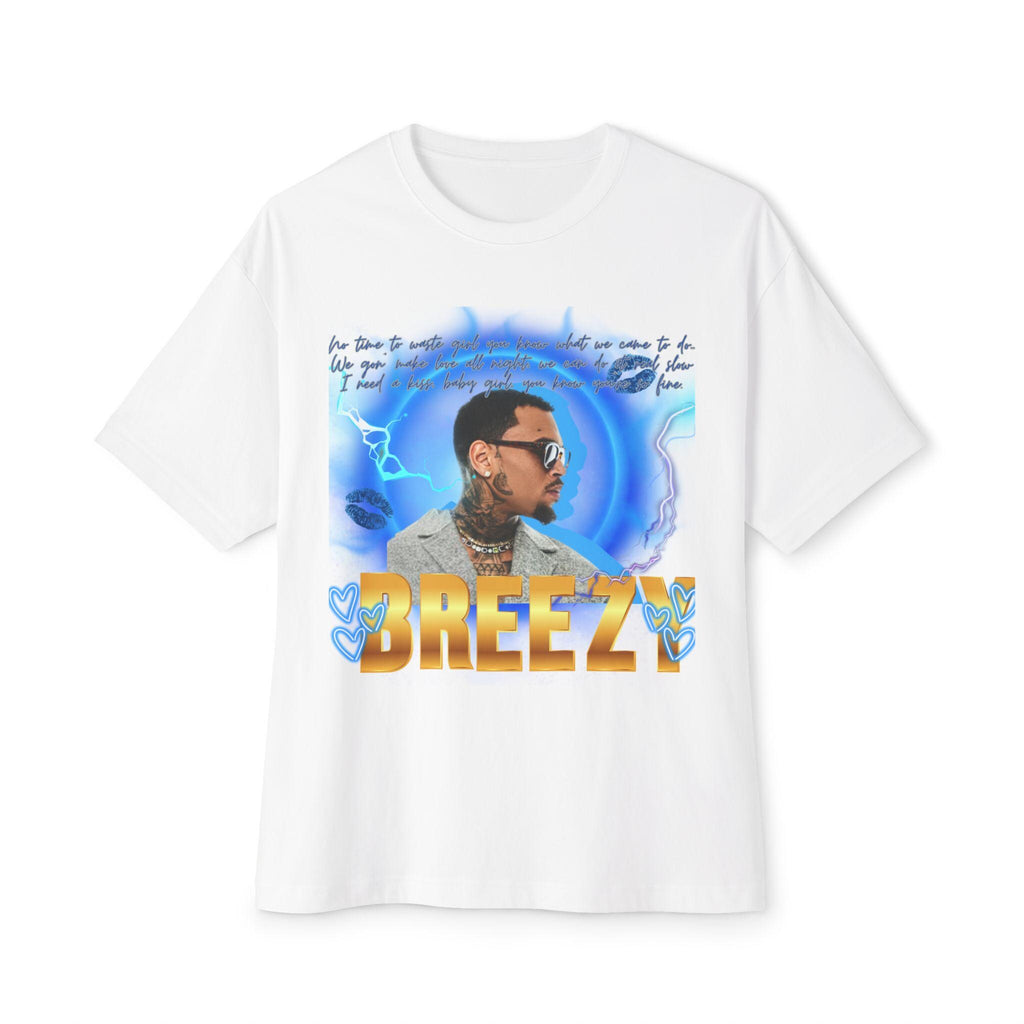 Chris Breezy Unisex Tee, Oversized Box Tee, Music Fan Shirt, Hip Hop Graphic Tee, Rapper T-Shirt