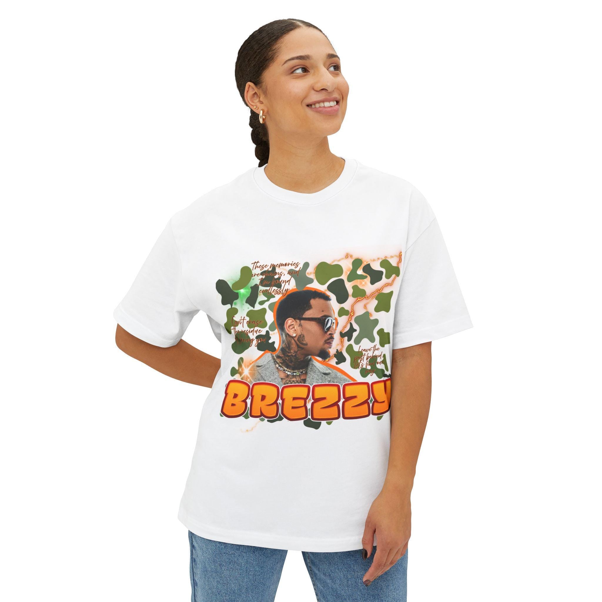Retro Airbrush Chris Breezy Tee | R&B Music Graphic Shirt | Streetwear Fan T-Shirt