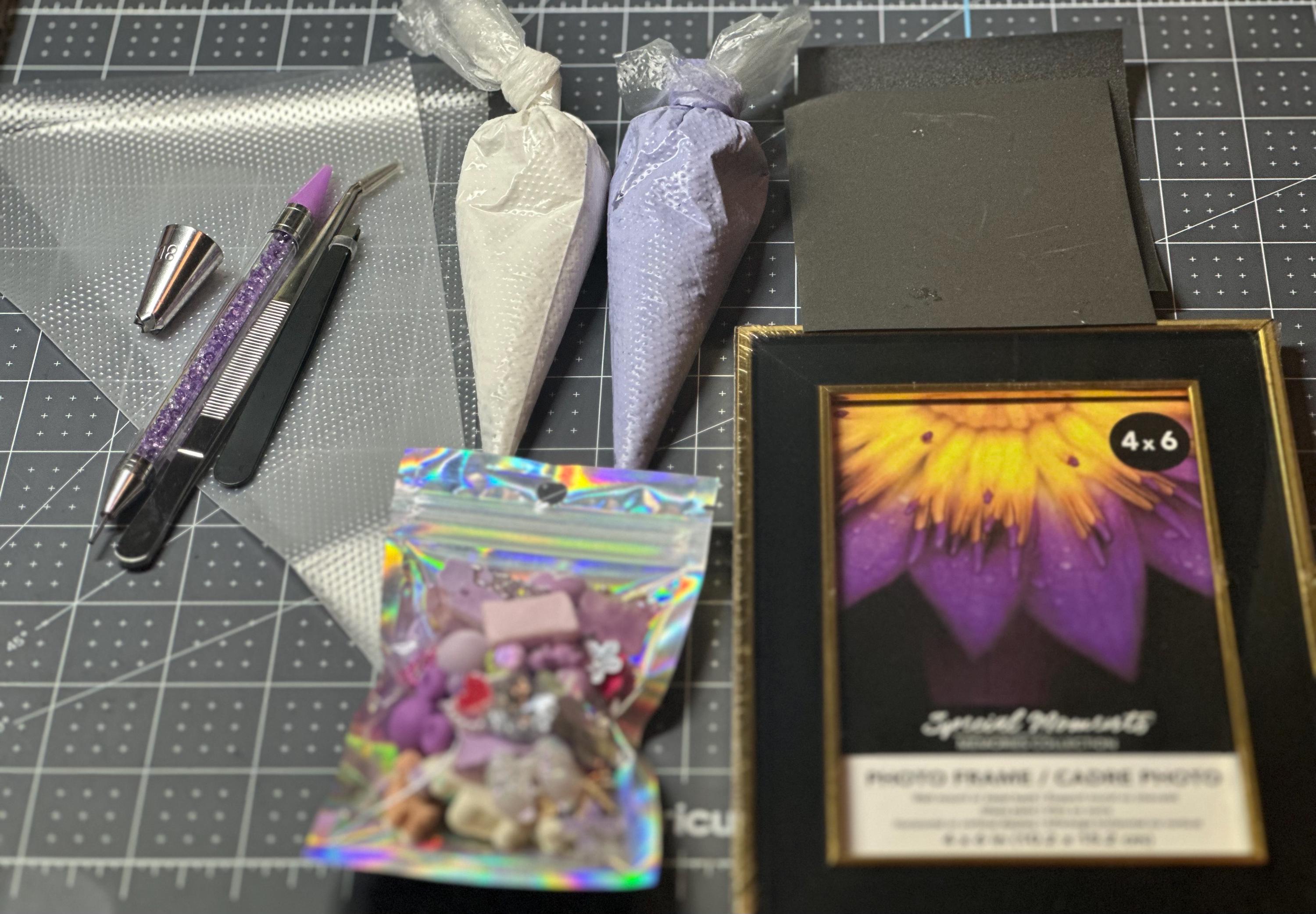 DIY custom decoden handheld picture frame KIT