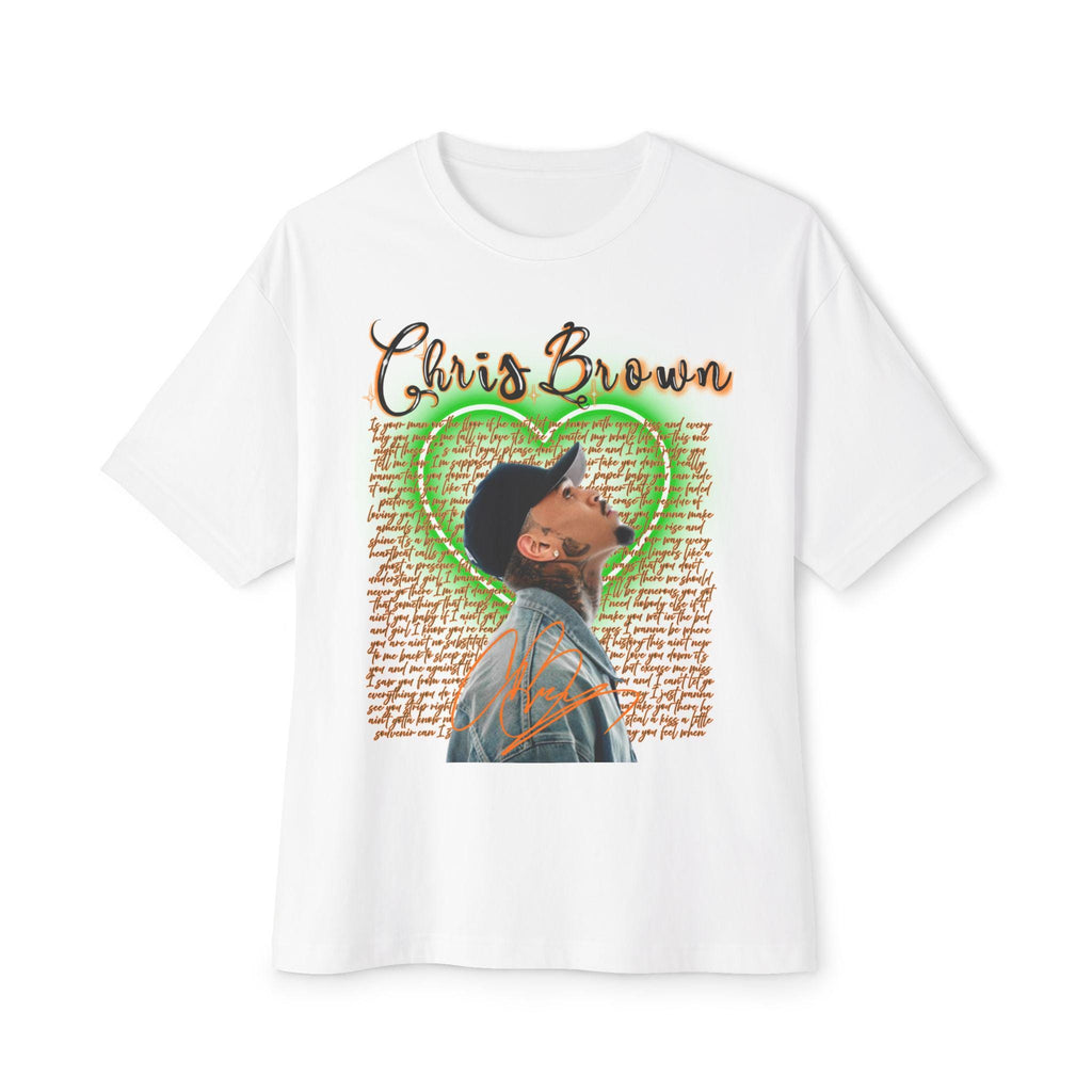 ChrisBreezy Unisex Tee, Oversized Box Tee, Music Fan Shirt, Hip Hop Graphic Tee, Rapper T-Shirt