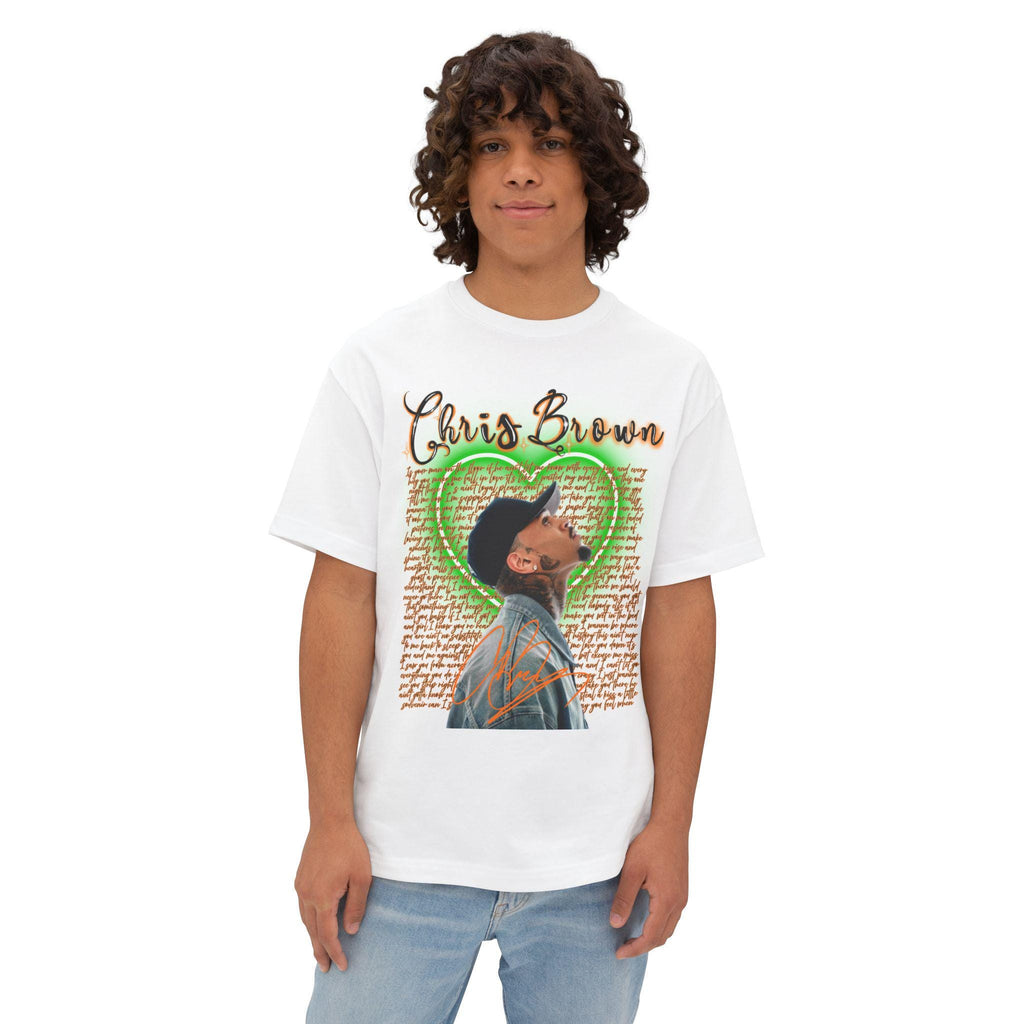 ChrisBreezy Unisex Tee, Oversized Box Tee, Music Fan Shirt, Hip Hop Graphic Tee, Rapper T-Shirt