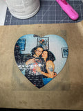 Physical item custom photo heart shaped puzzles any photo