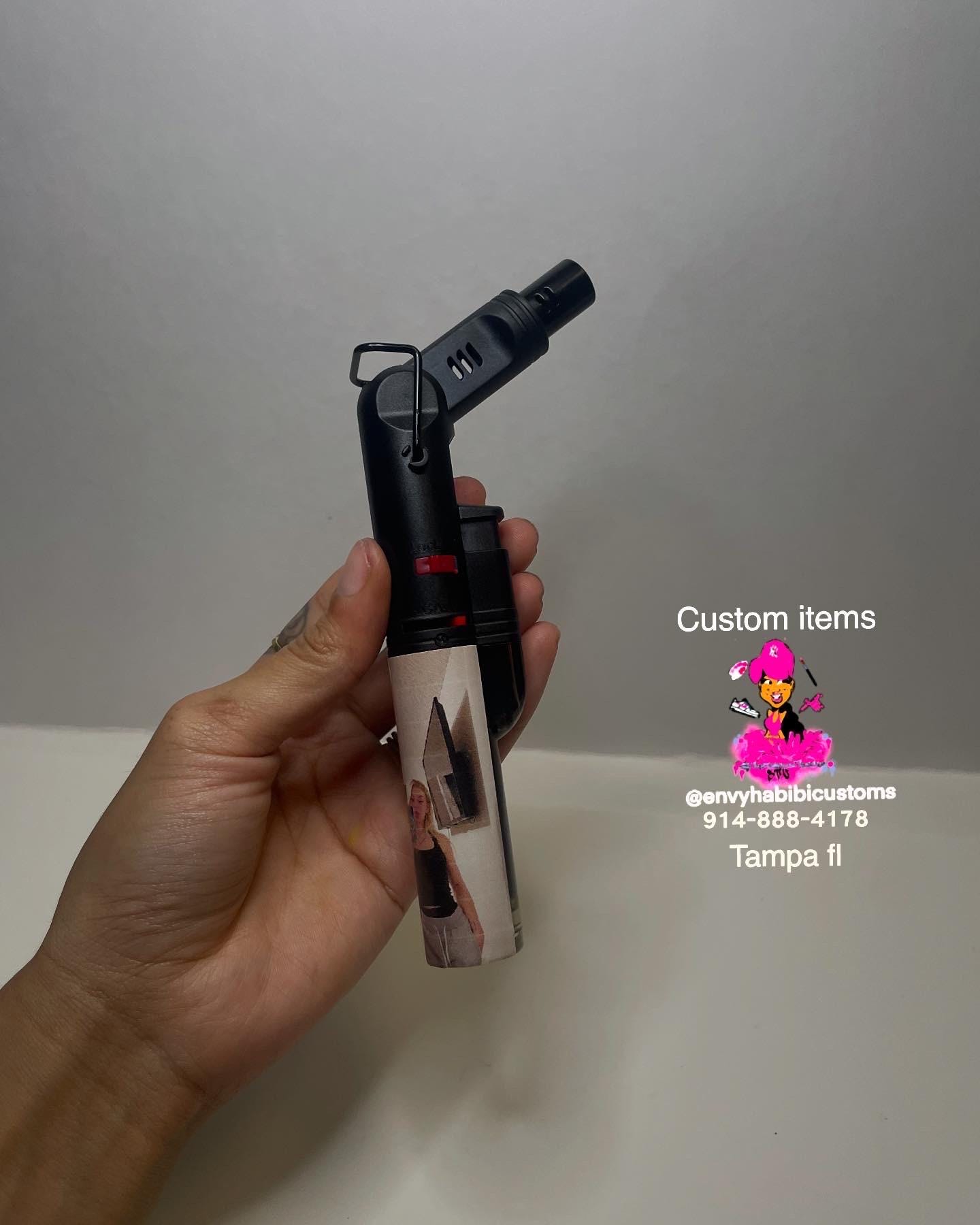 custom photo refillable PIVOT torch custom photo torch