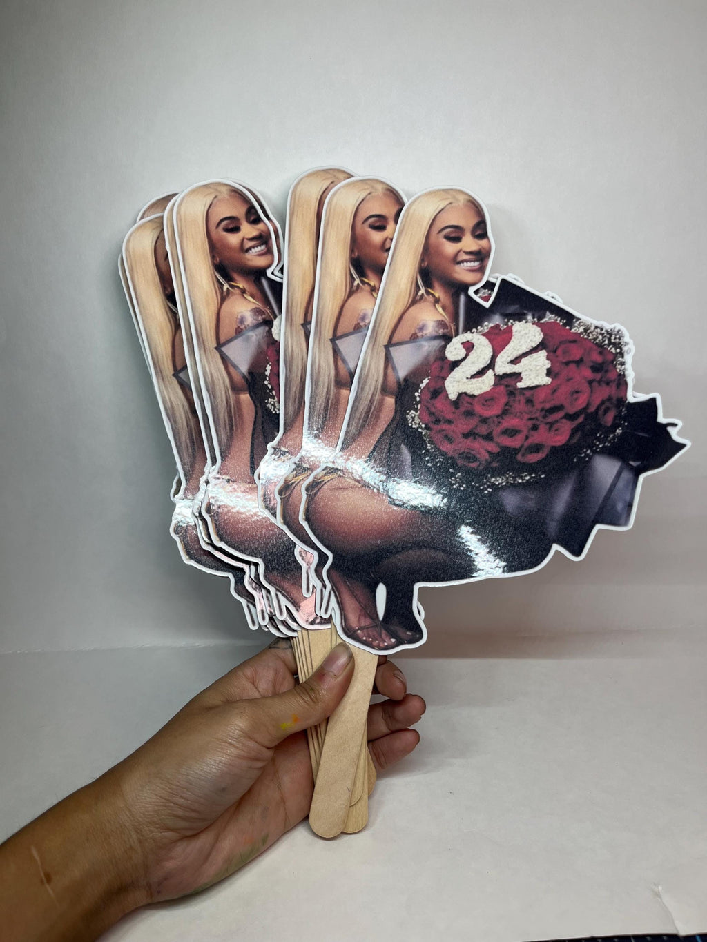 custom die cut photo prop