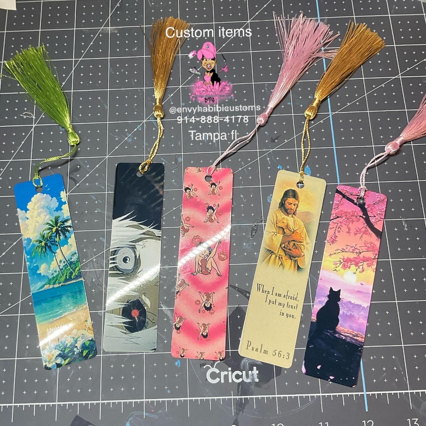 custom metal bookmarks color tassel