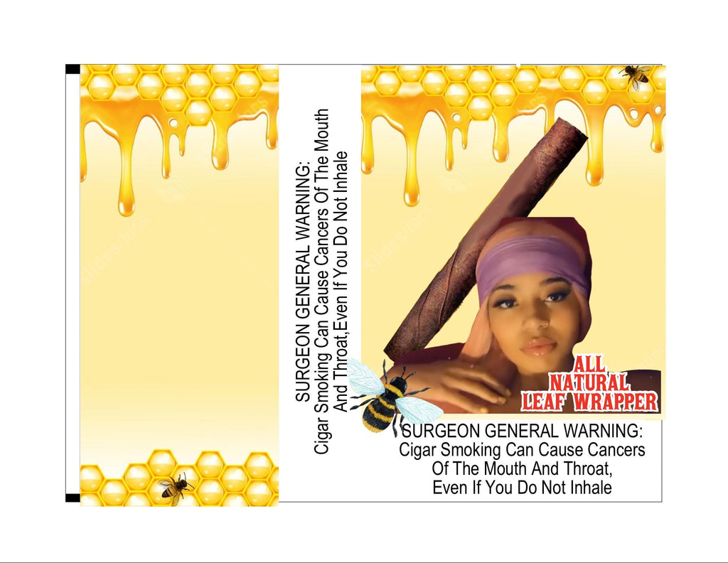 Customizable 5 pack   backwood wrapper custom photo honey drip yellow theme   theme  backwood wrapper TEMPLATE