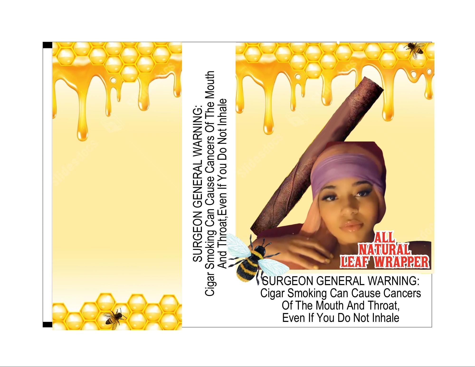 Customizable 5 pack   backwood wrapper custom photo honey drip yellow theme   theme  backwood wrapper TEMPLATE