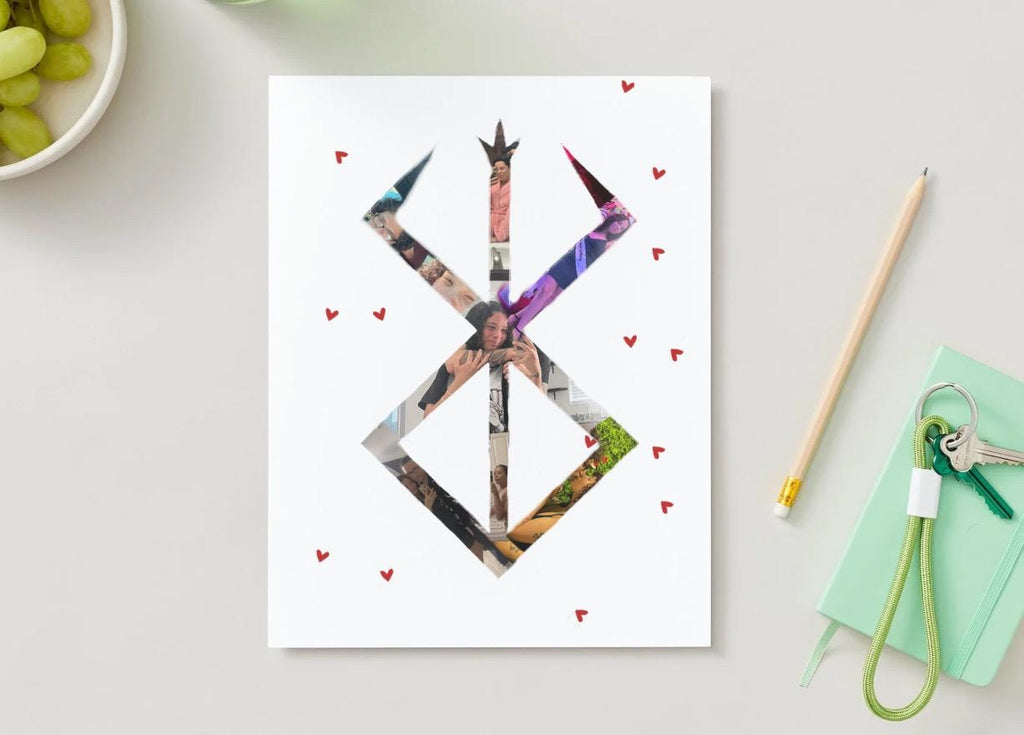 Customizable Jumbo Anime Valentines Day Card Berserk Themed Pink & Red Color Way TEMPLATE